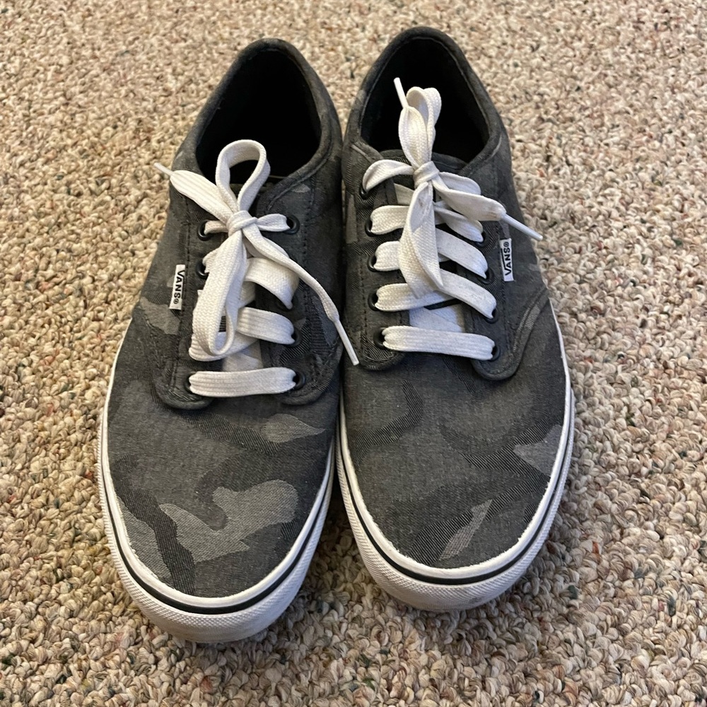 Vans grey camo, size 10